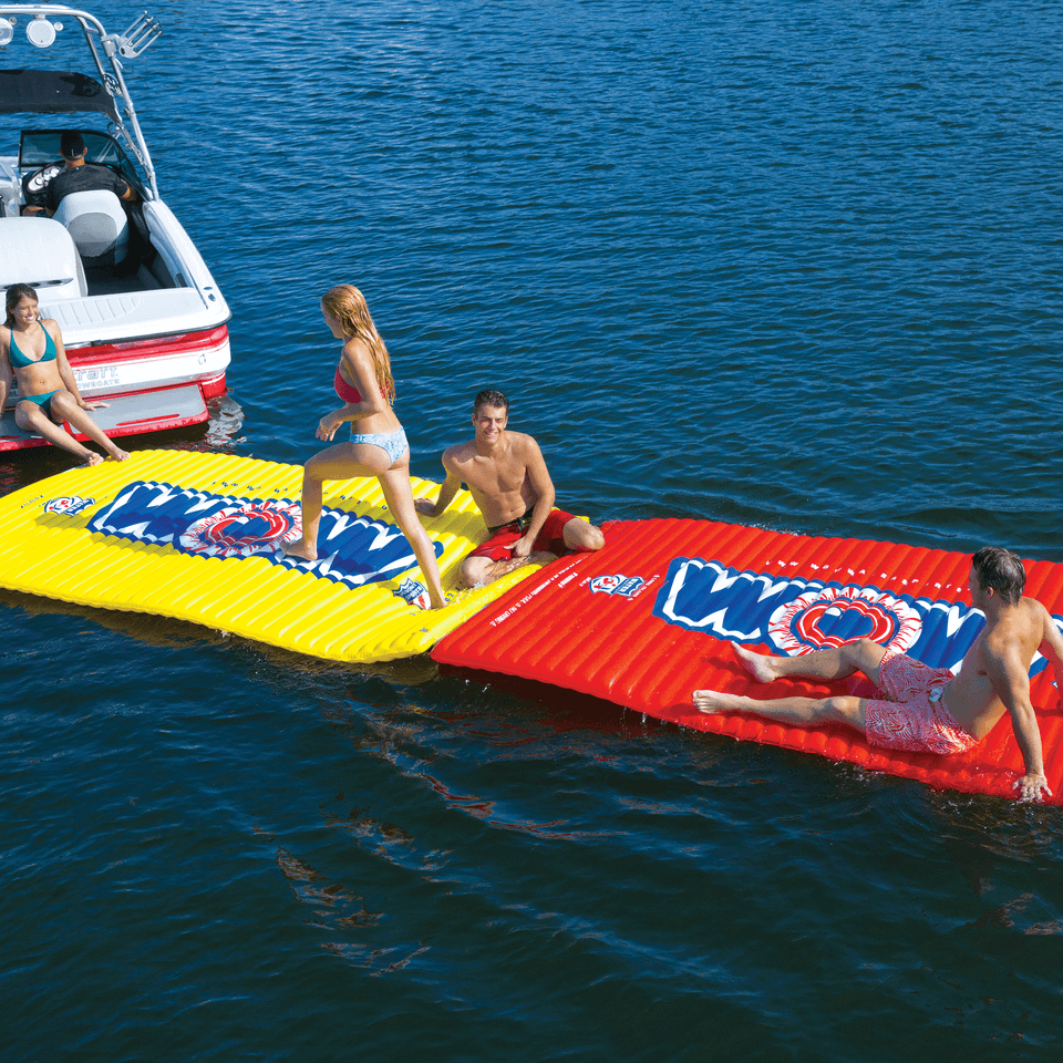 Camino y Lounge Flotante WOW Watersports para Piscina y Lago - Rojo