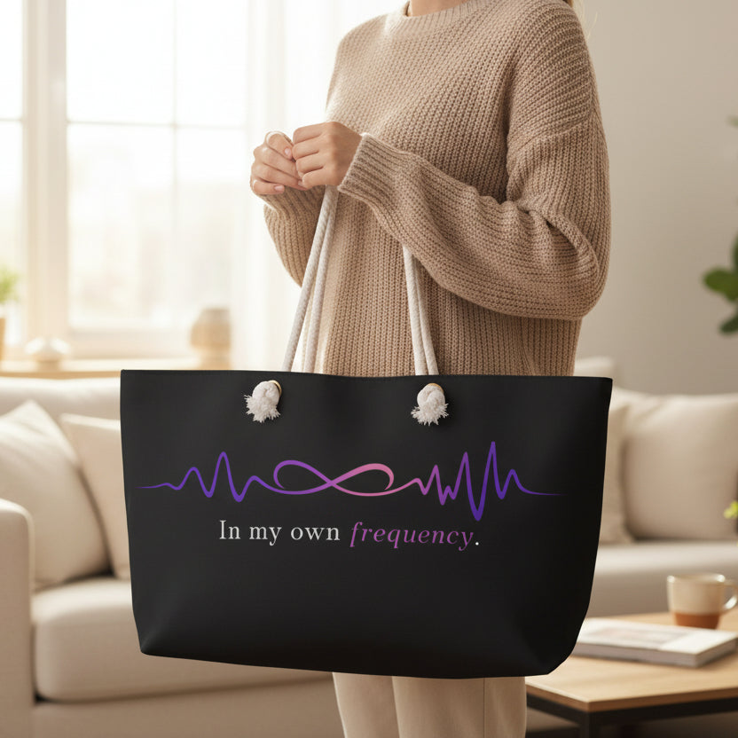 In My Own Frequency Weekender Bag – Epilepsy Awareness Tote
