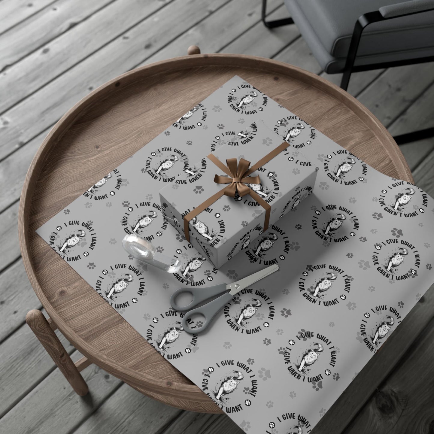 I Give What I Want – Cat Lover Gift Wrap