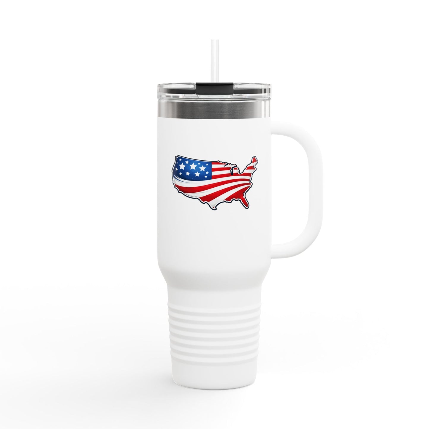 USA Map 40oz Insulated Tumbler with Handle