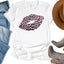 Pink Leopard Lips Unisex T-Shirt - Korvel