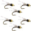 Premium Beadhead Black Serendipity Wet Fly - 6 Pack Size 18 - Korvel