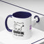 Introvertido. No molestar. Taza de café de gato en dos tonos