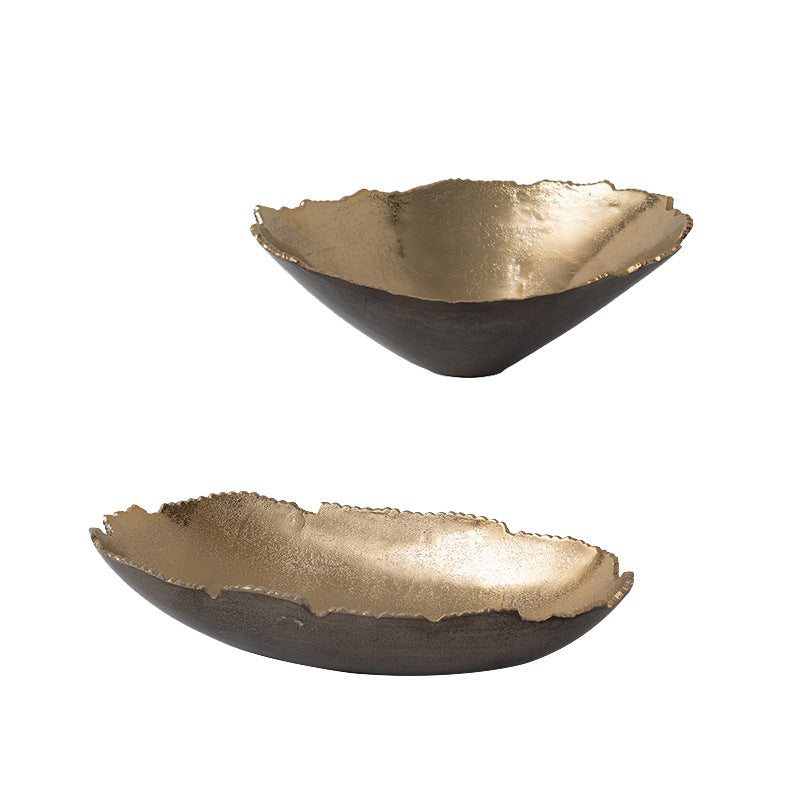 Modern Luxury Oval Edge Decorative Tray for Home Dining