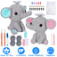 Elephant Crochet Kit for Beginners - DIY Knitting Supplies