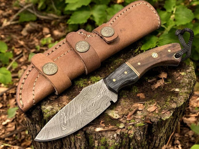 Timberfang - Exquisite Handmade Damascus Steel Hunting Knife - Korvel