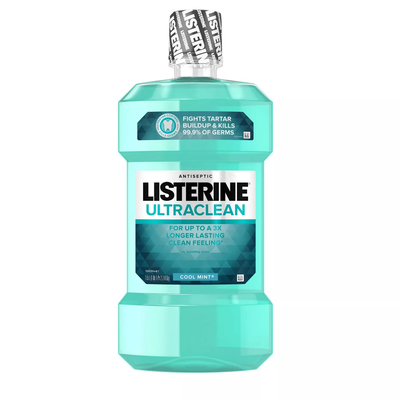 Listerine Ultraclean Cool Mint Antiseptic Mouthwash - 1.5 L