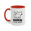 Introvertido. No molestar. Taza de café de gato en dos tonos