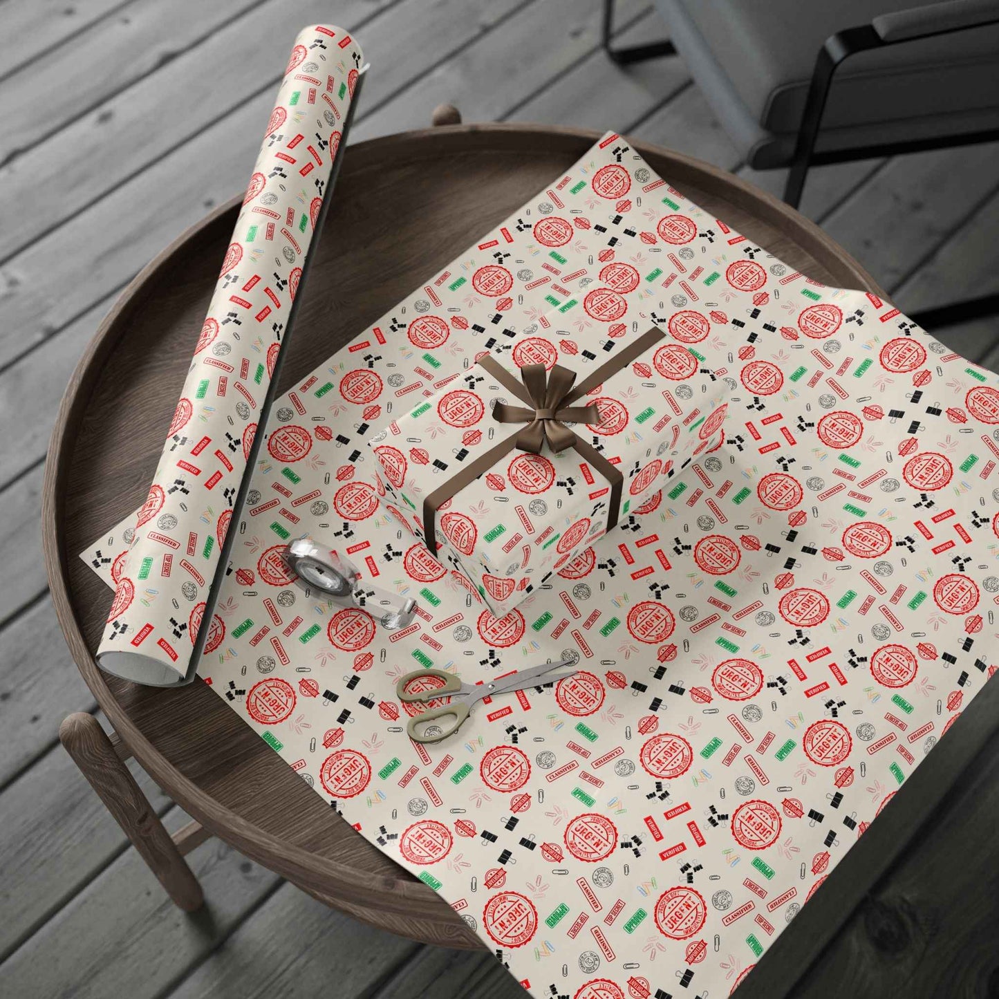 Papier Cadeau Red Tape – Papier Cadeau Parodique Politique