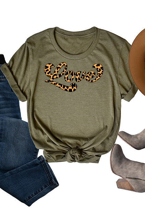 Love Leopard Unisex T-Shirt - Korvel