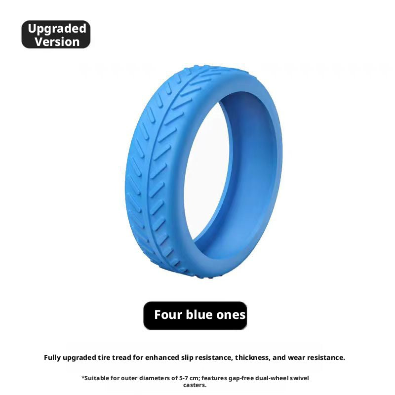 Funda Protectora para Ruedas de Equipaje - Azul - 1 Paquete
