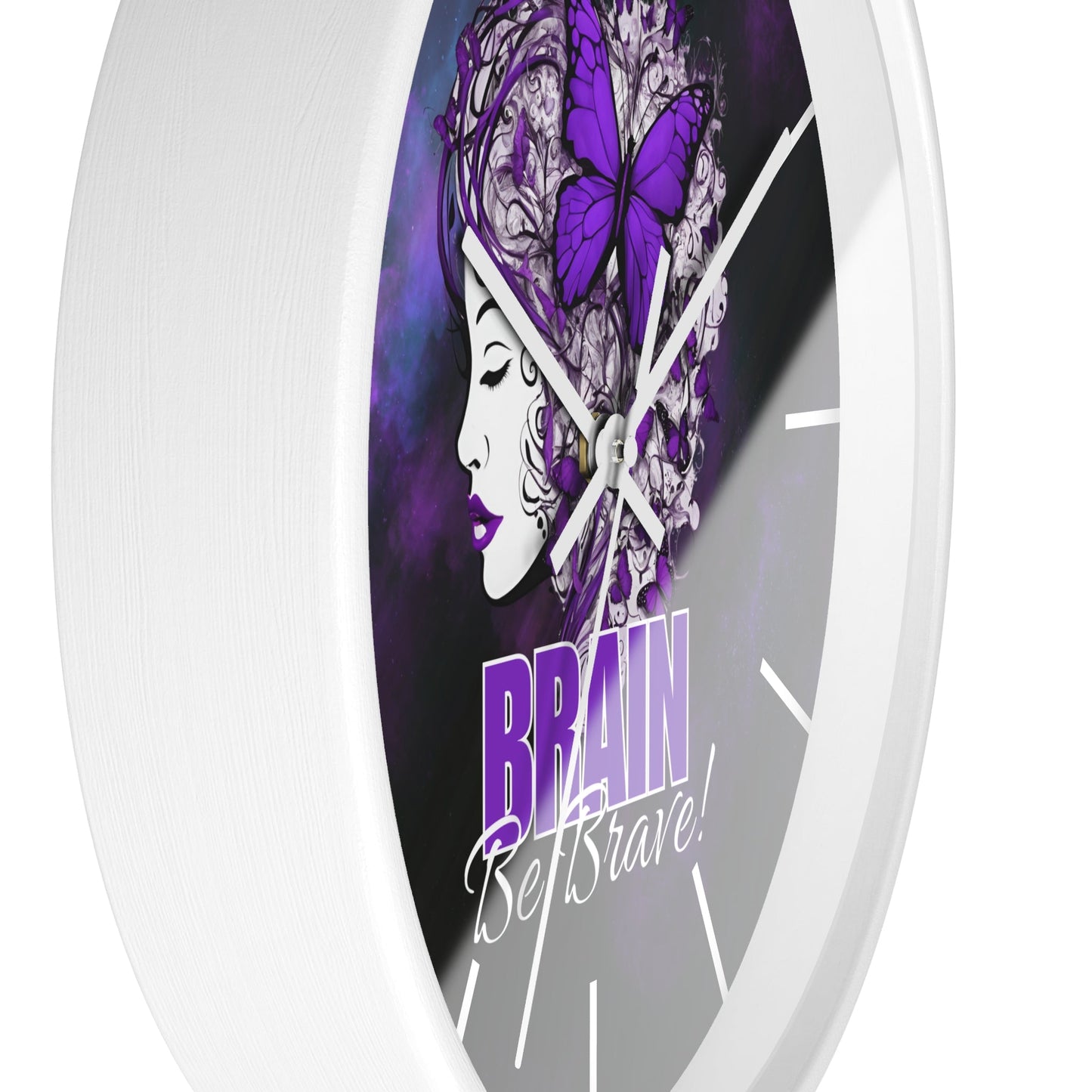 Horloge murale Beautiful Brain Be Brave