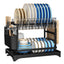 Kitchen drainage rack bowl and dish rack bowl and dish storage rack household utensils knives and forks storage rack - Korvel