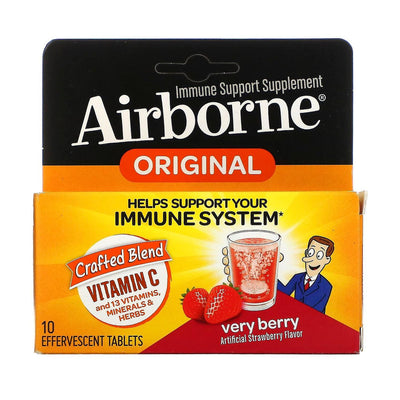 Comprimés effervescents de soutien immunitaire Airborne® - Saveur très baies