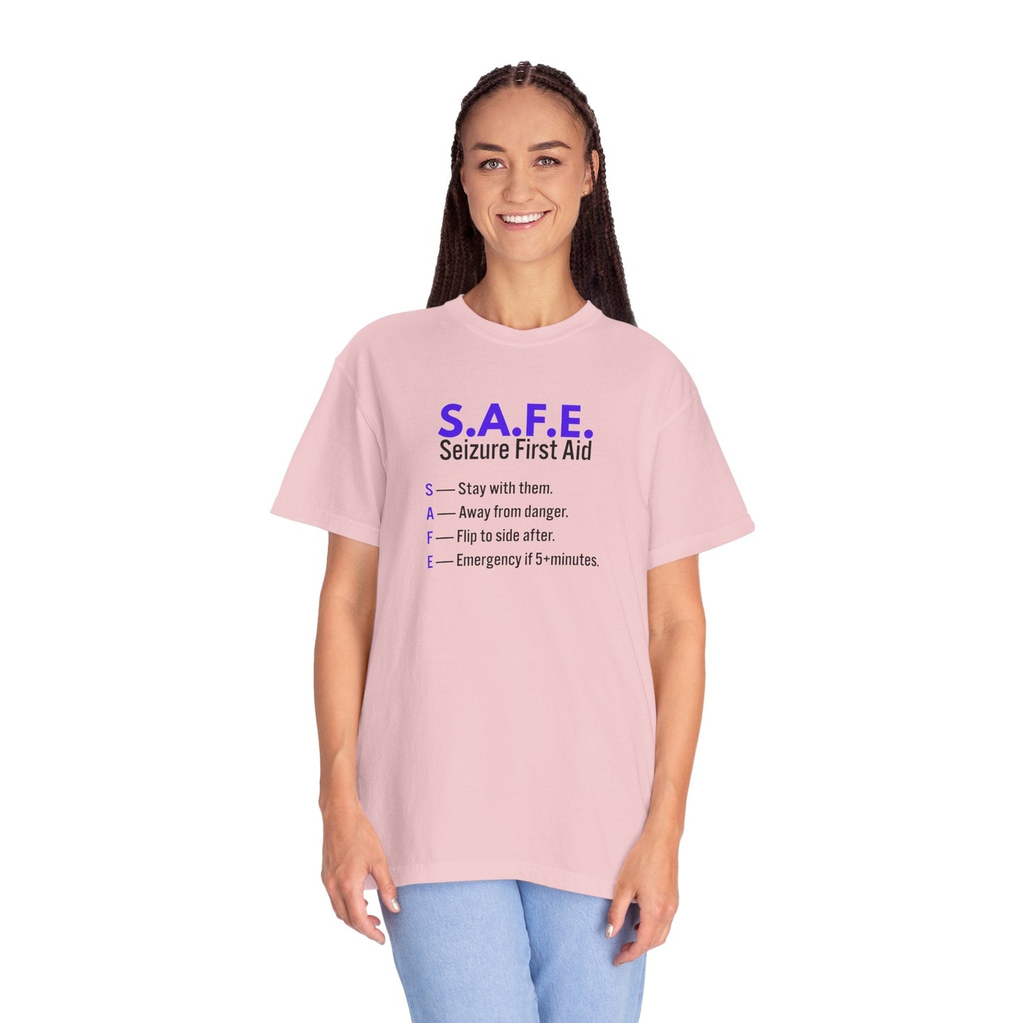 S.A.F.E. Seizure First Aid T-Shirt – Epilepsy Awareness Tee