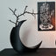 3D-Printed Gothic Moon Vase for Dried & Artificial Flowers