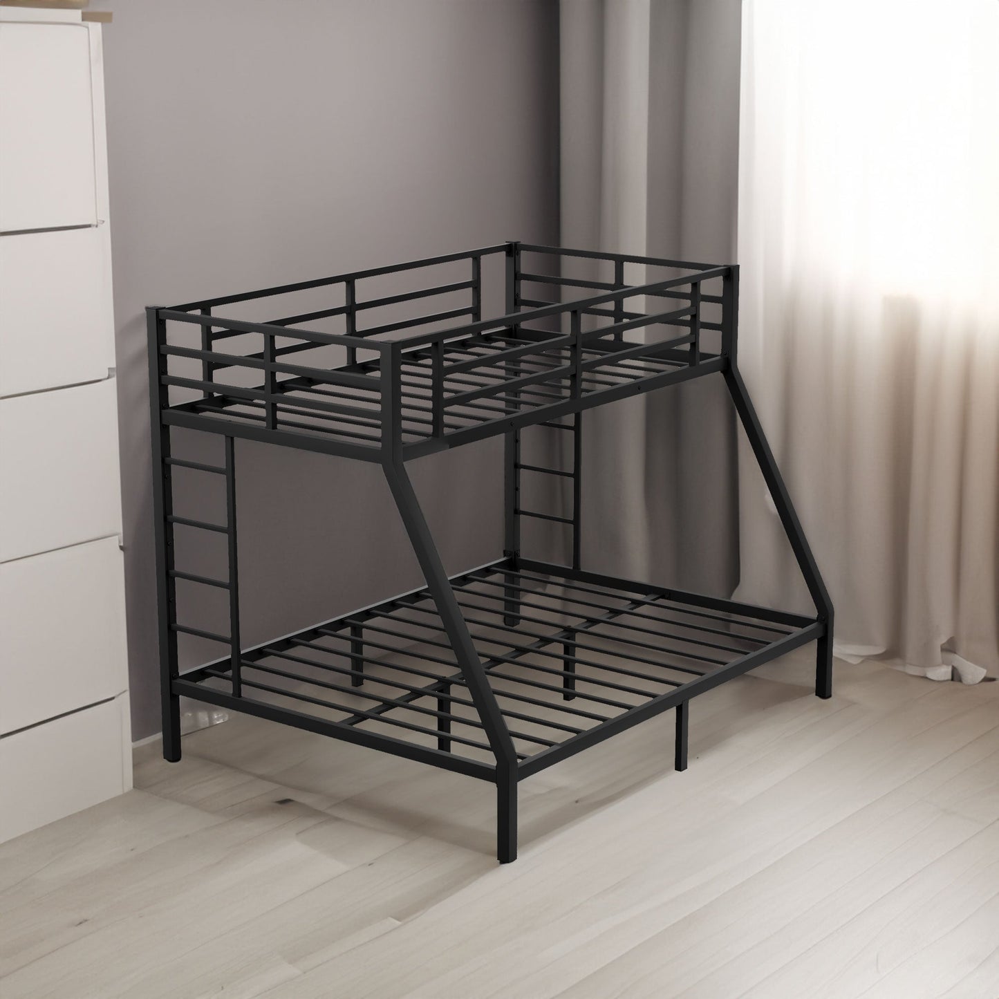 Lit superposé en métal Twin XL sur Queen - Design gain de place