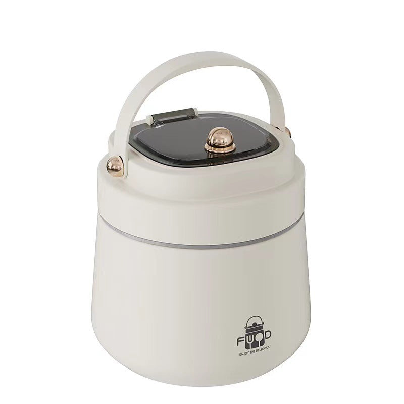 Premium Stainless Steel Insulated Lunch Box with Cutlery