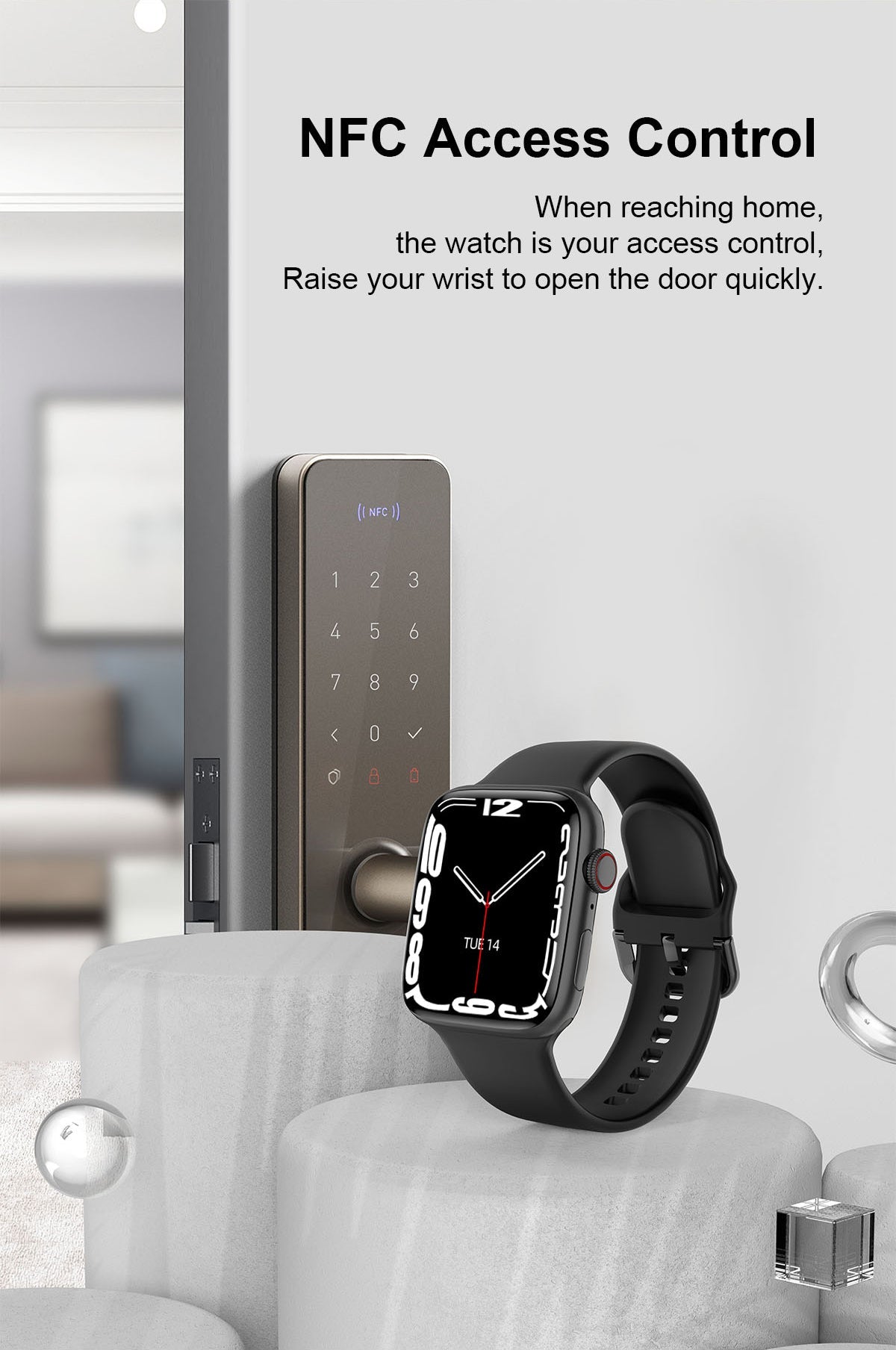S7 NFC Smart Watch - Premium Waterproof Bluetooth Sports Watch