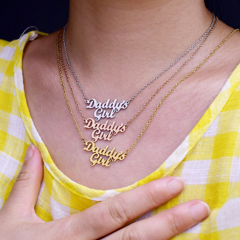 Daddy's Girl Necklace - Elegant Family Jewelry