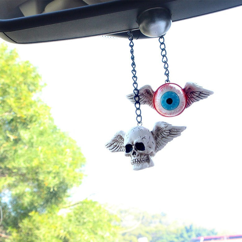 Creative resin for hanging accessories on the eye skeleton car - Korvel