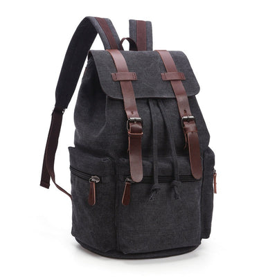 Durable casual large capacity travel bag computer backpack junior high school student school bag backpack Canvas - Korvel