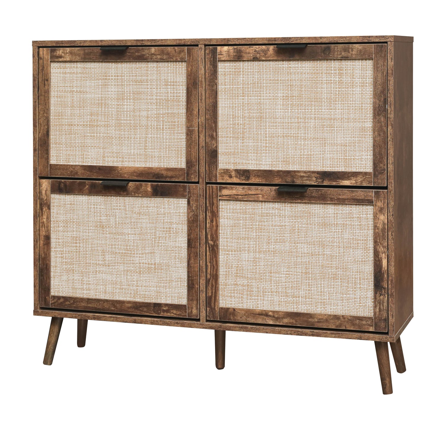 4-Door Freestanding Modern Shoe Rack for Entryway