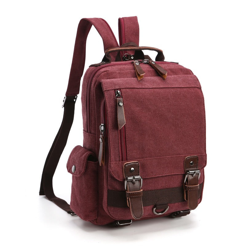 Canvas Backpack Men Travel Back Pack Multifunctional Shoulder Bag for Women Laptop Rucksack School Bags Female Daypack - Korvel