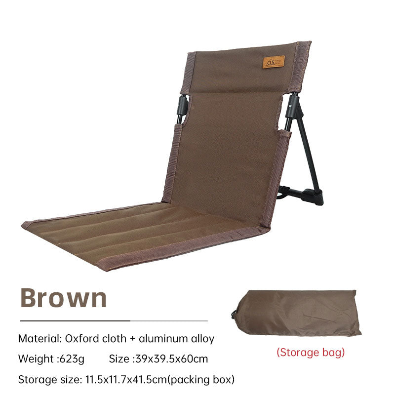 Outdoor camping backrest cushion chair portable folding chair tent leisure chair balcony park lawn picnic chair - Korvel