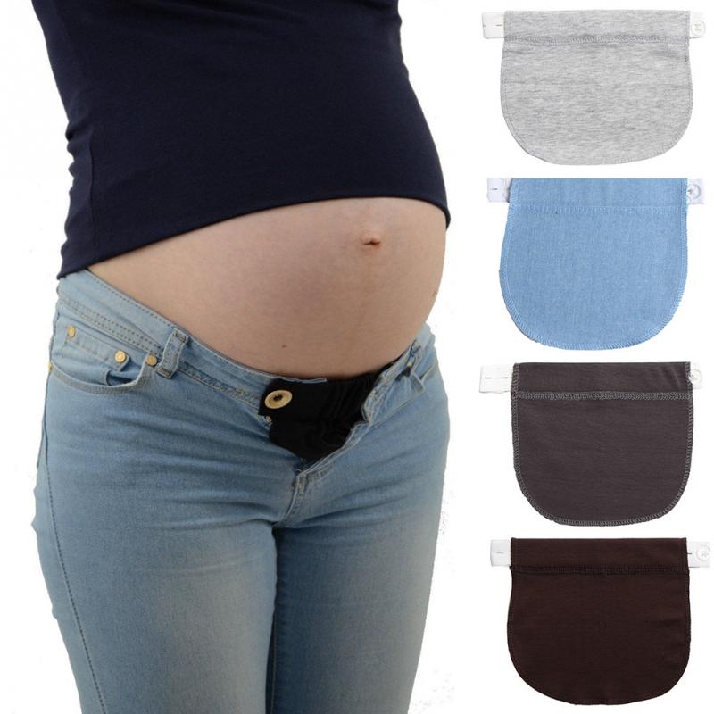 Maternity Waistband Elastic Extender Soft Pants Belt Extension Buckle Button Lengthening Pregnant Women Pregnancy Adjustable - Korvel