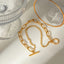 18K Gold-Plated Stainless Steel Chain Bracelet - Korvel