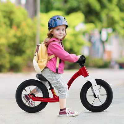 12-Inch Balance Bike with Adjustable Seat - Red