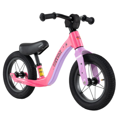 12-Inch Balance Bike with Adjustable Seat - Pink