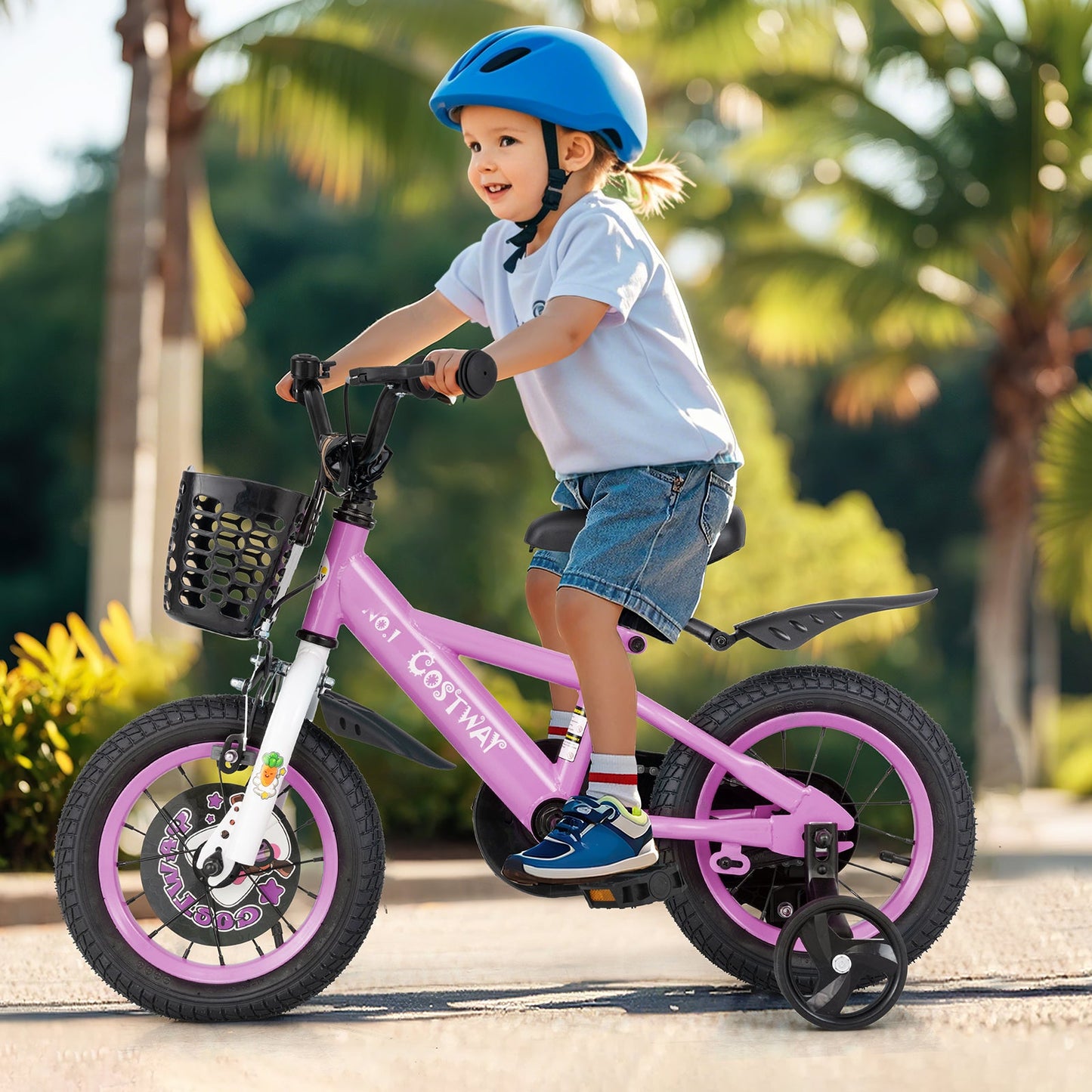 Bicicleta para Niños de 12 Pulgadas para Niños de 3 a 4 Años con Características Ajustables