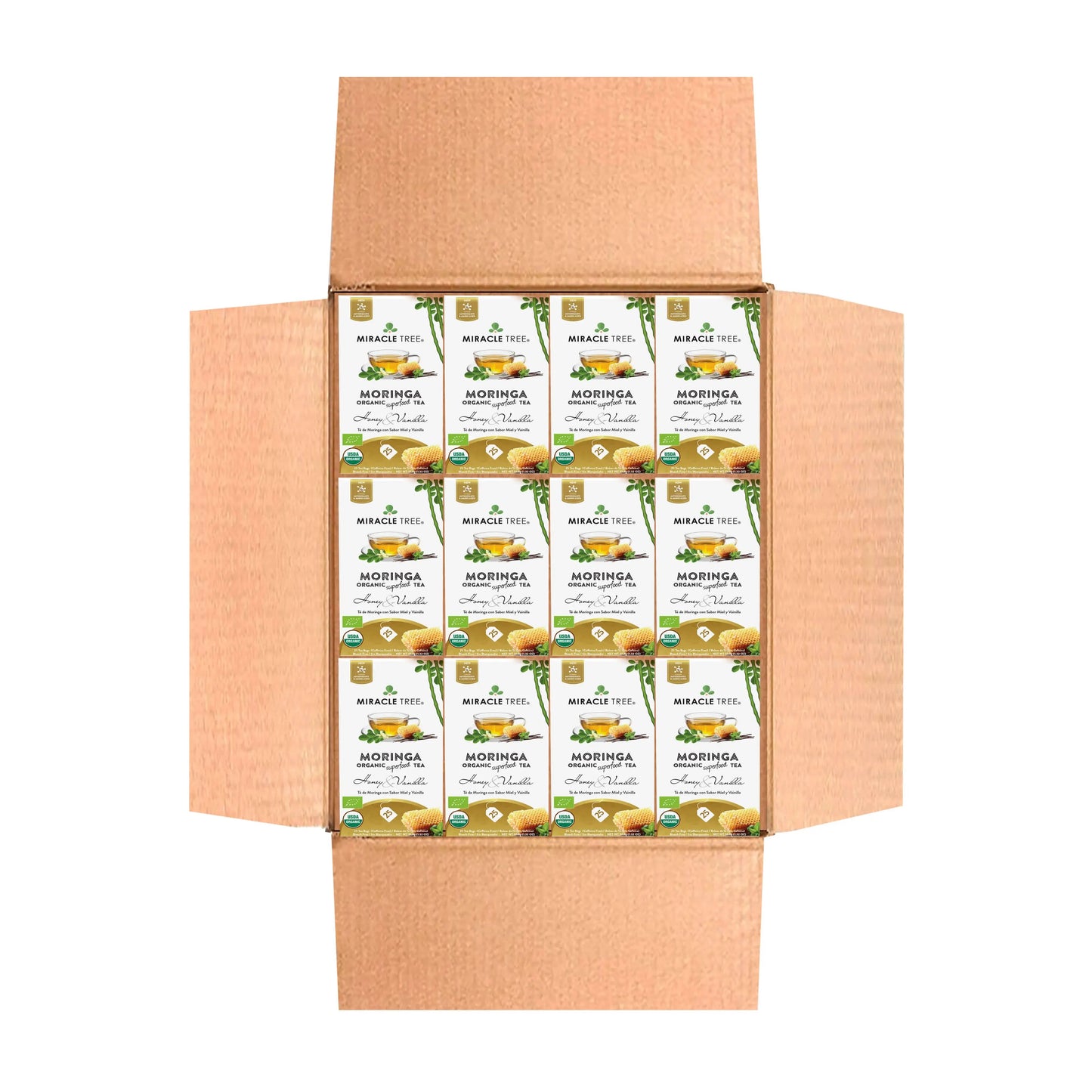 Té Orgánico de Moringa con Miel y Vainilla