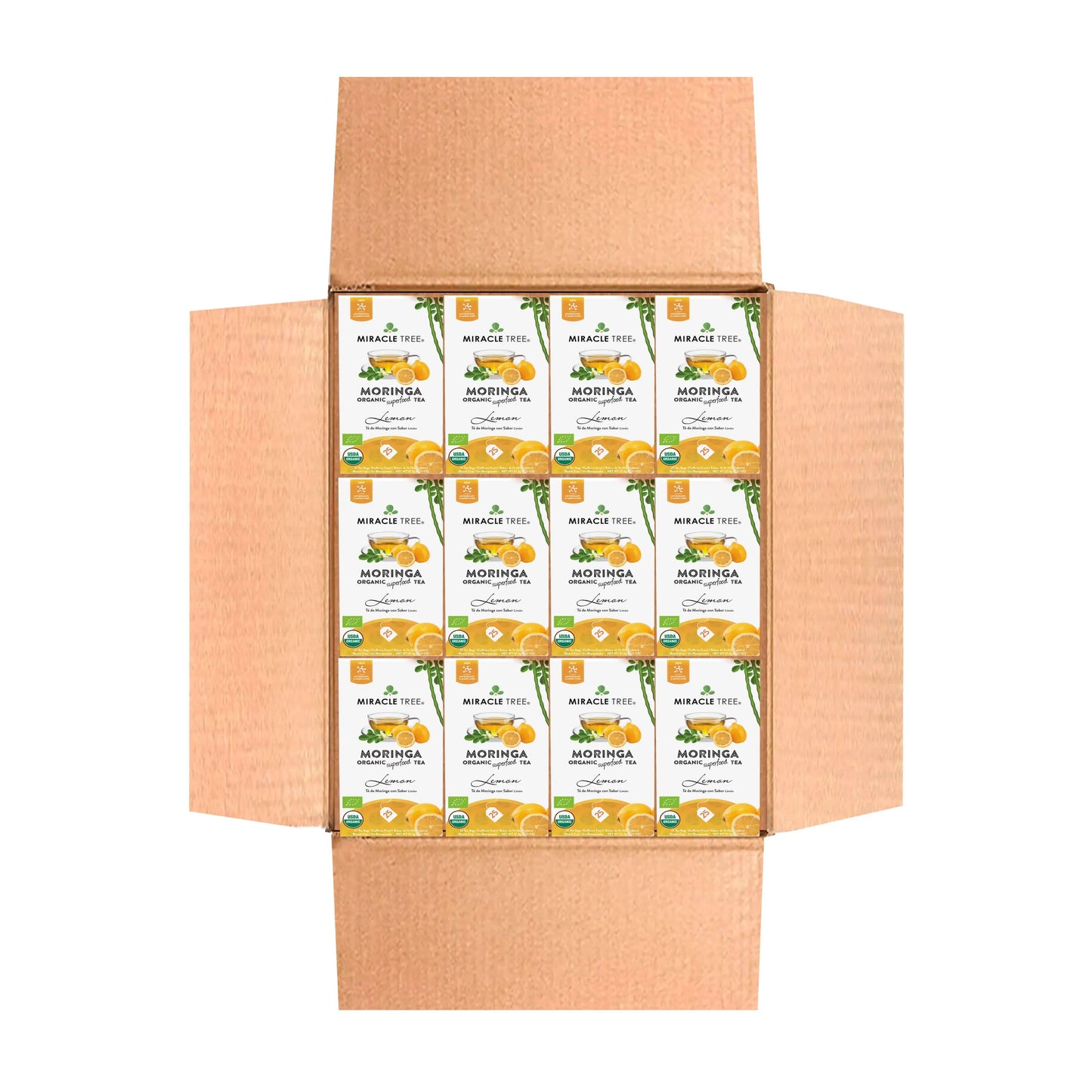 Organic Moringa Tea with Lemon - 25 Wrapped Tea Bags