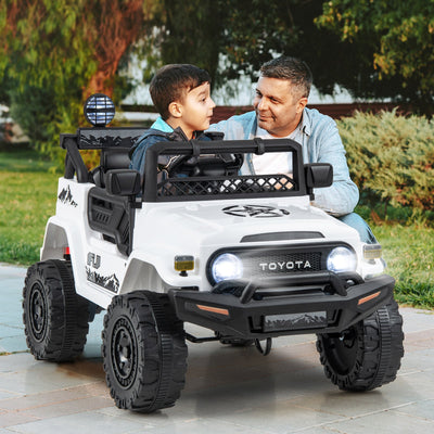 Licensed Toyota FJ Cruiser 12V Electric Car - White