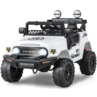 Licensed Toyota FJ Cruiser 12V Electric Car - White