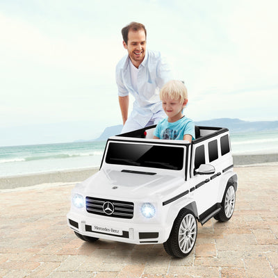 12V Battery Powered Mercedes-Benz G500 Kids Ride-on Car - White