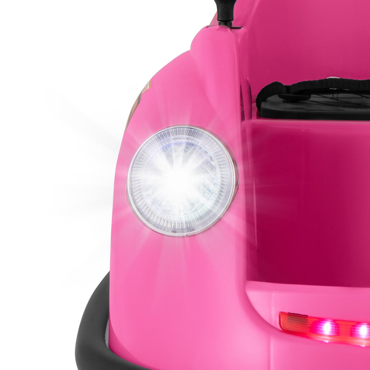 Voiture à bumper électrique pour enfants 12V - Rose