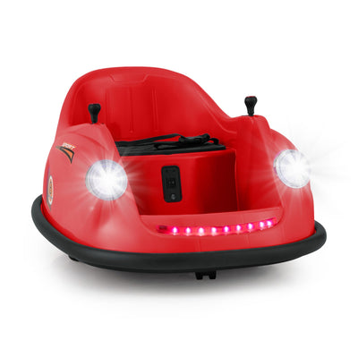 12V Electric Kids Ride-On Bumper Car with Remote Control - Red