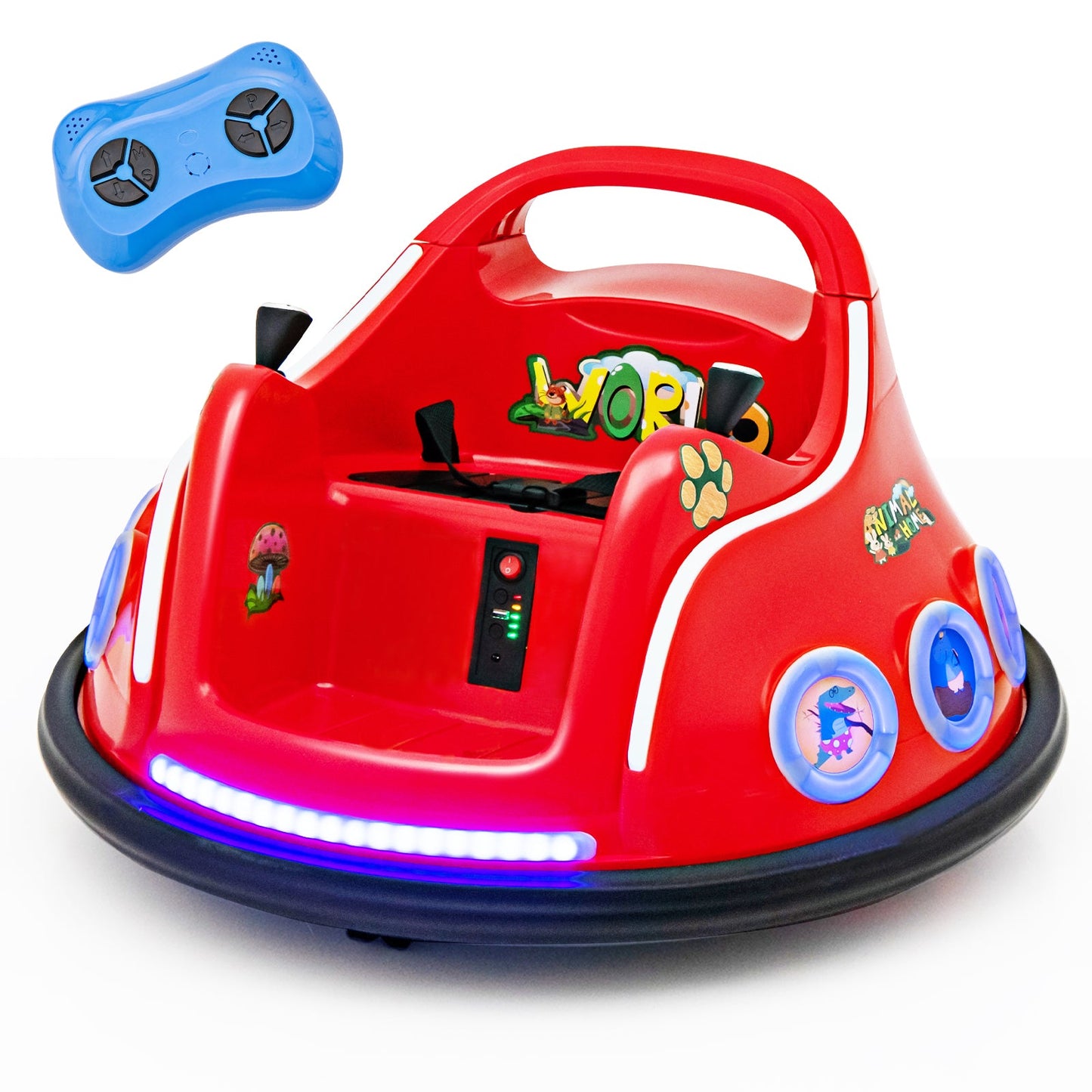 Voiture électrique 12V avec télécommande - Rouge
