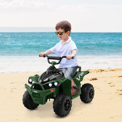 12V Kids Ride On ATV - Army Green with High/Low Speed