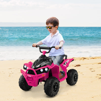 12V Kids Ride On ATV - High/Low Speed, Comfortable Seat - Pink