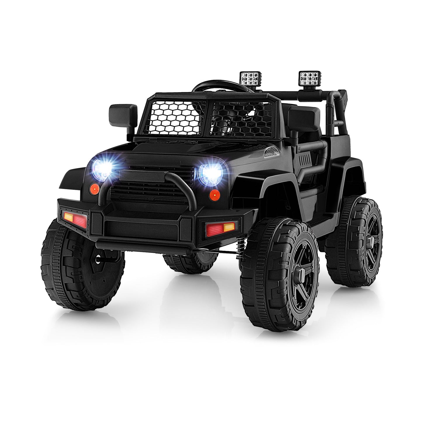 12V Kids Ride On Truck with Remote Control - Black