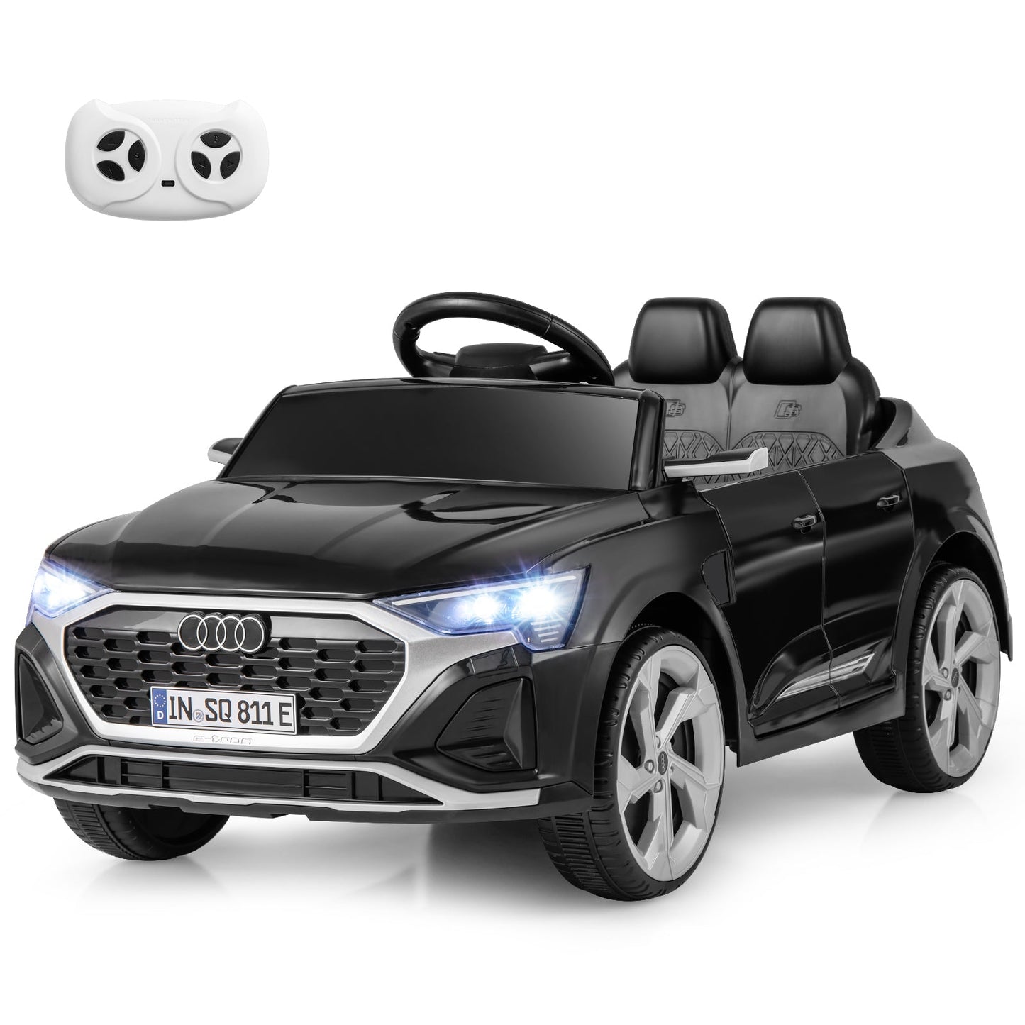 12V Kids Ride-On Car Licensed Audi SQ8 - Black