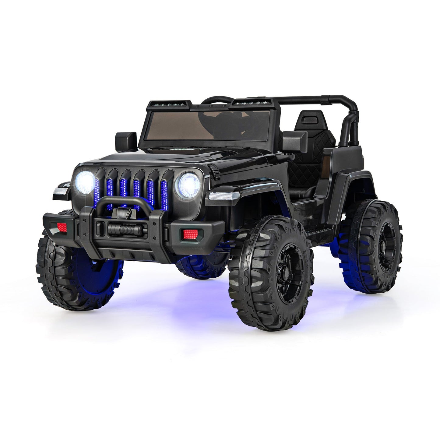 Coche Jeep para Niños de 12V con Control Remoto - Negro Sólido