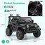 Camion électrique pour enfants 12V avec télécommande - Noir