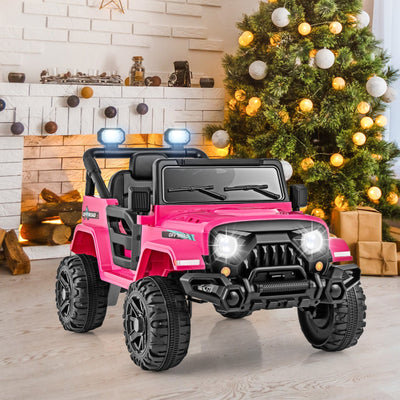 Camion de promenade pour enfants 12V avec télécommande - Rose