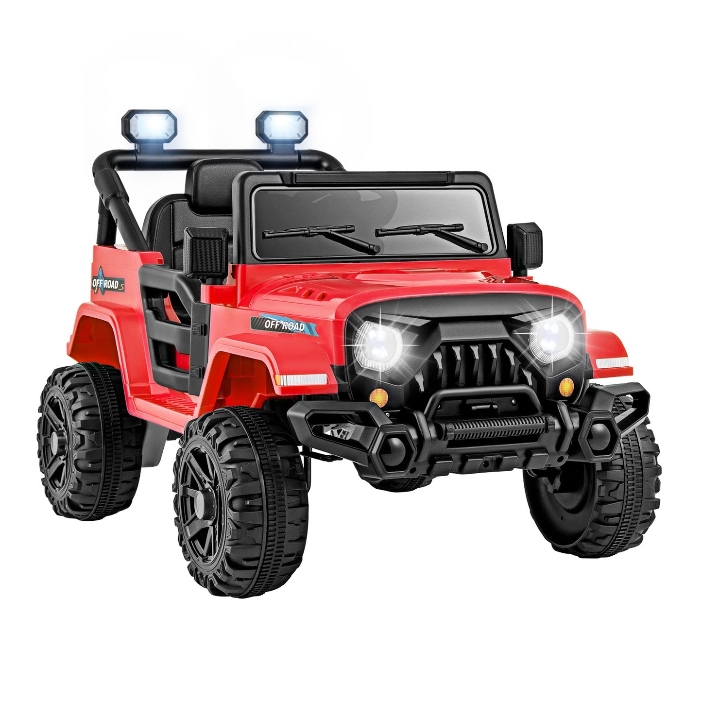 Camion Gbruno 12V pour enfants avec télécommande - Rouge